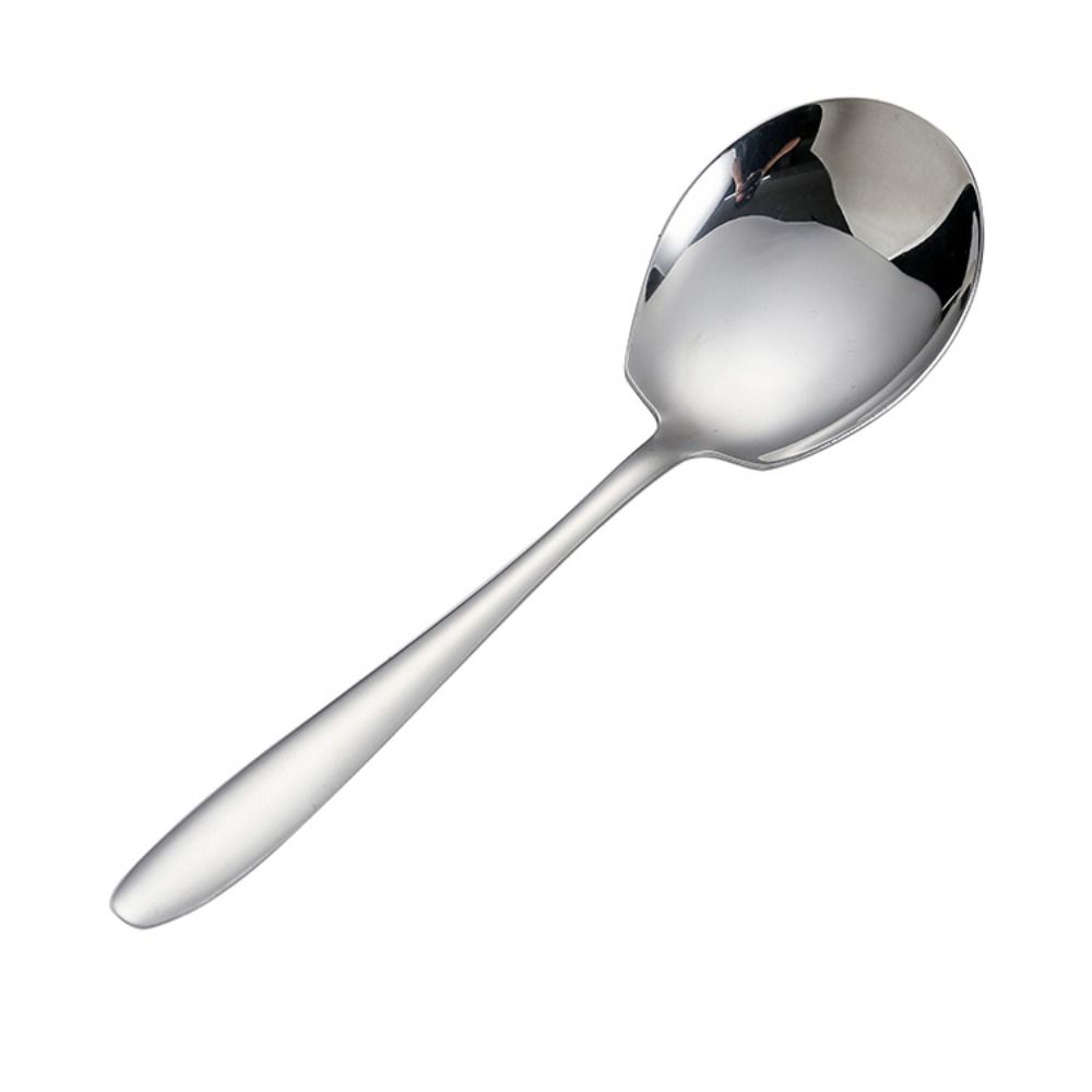 Polished Surface Stainless Steel Serving Spoon Long Handle Tablespoons Household Ladle  Restaurant spoon
