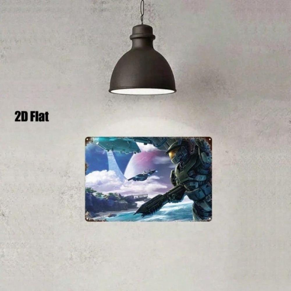 Metal Wall Sign 2D Decorative Plaque for Home Garden Bathroom Kitchen Office Indoor Outdoor Art Decoration