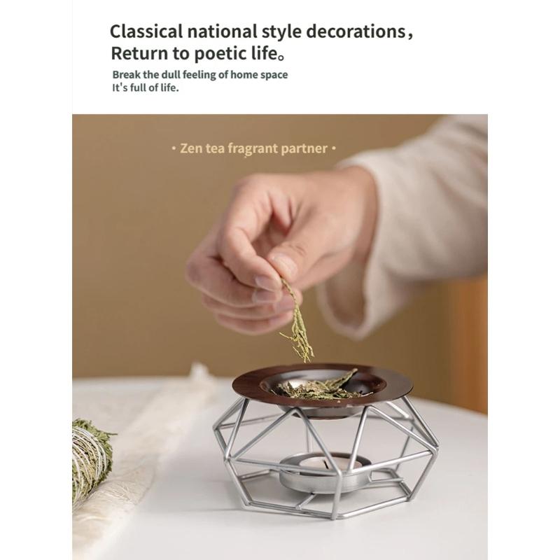 Wax Melt Burners Essential Oil Burners,Iron Oil Burners Tealight Wax Warmer Aromatherapys Holder Candle Scented Diffuser