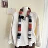 Colorblocks Striped Scarf Soft Comfortable Scarves Autumn Winter Neckerchief for Autumn and Winter Comfortable