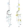 Crystal Wind Chime Prism Pendant Moon Stars Hanger Hanging Drop  Garden Window Wedding Curtain Chandelier DIY Decor