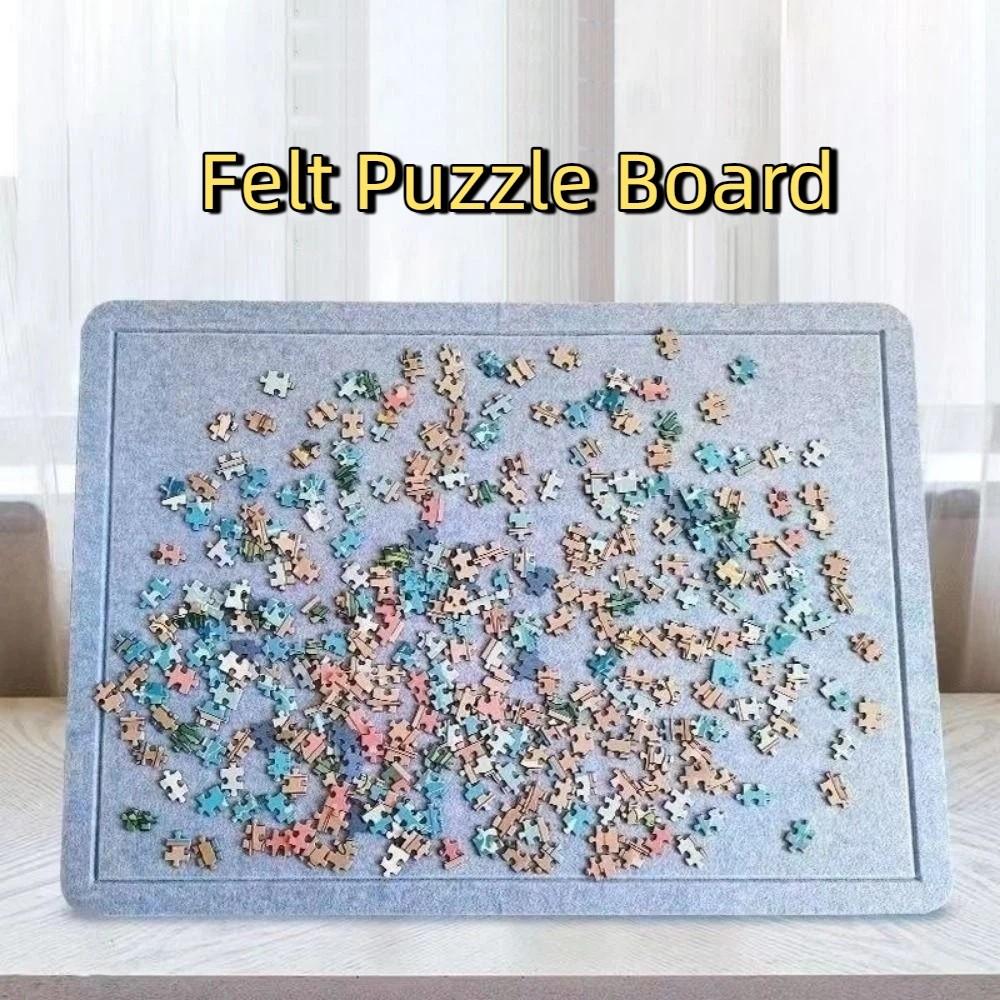 Large Felt Puzzle Board Thickened Puzzle Mat Practical Puzzle Storage Board  Puzzle Organization