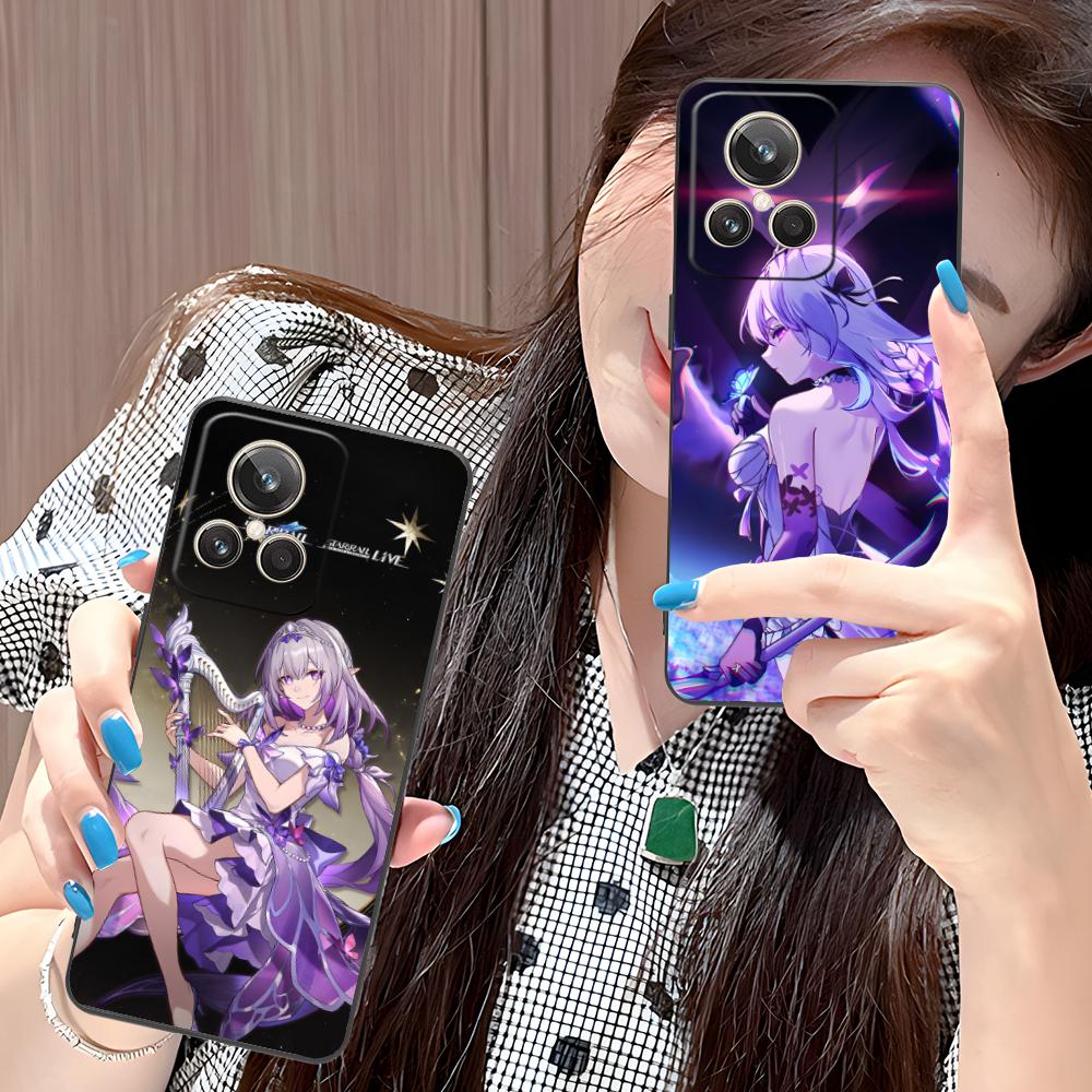HSR Castorice Matte TPU Mobile Phone Case for Realme GT 8 Neo Pro C75 73 71 C67 65 C55 53 C35 31 C20 15 Colorful Cover