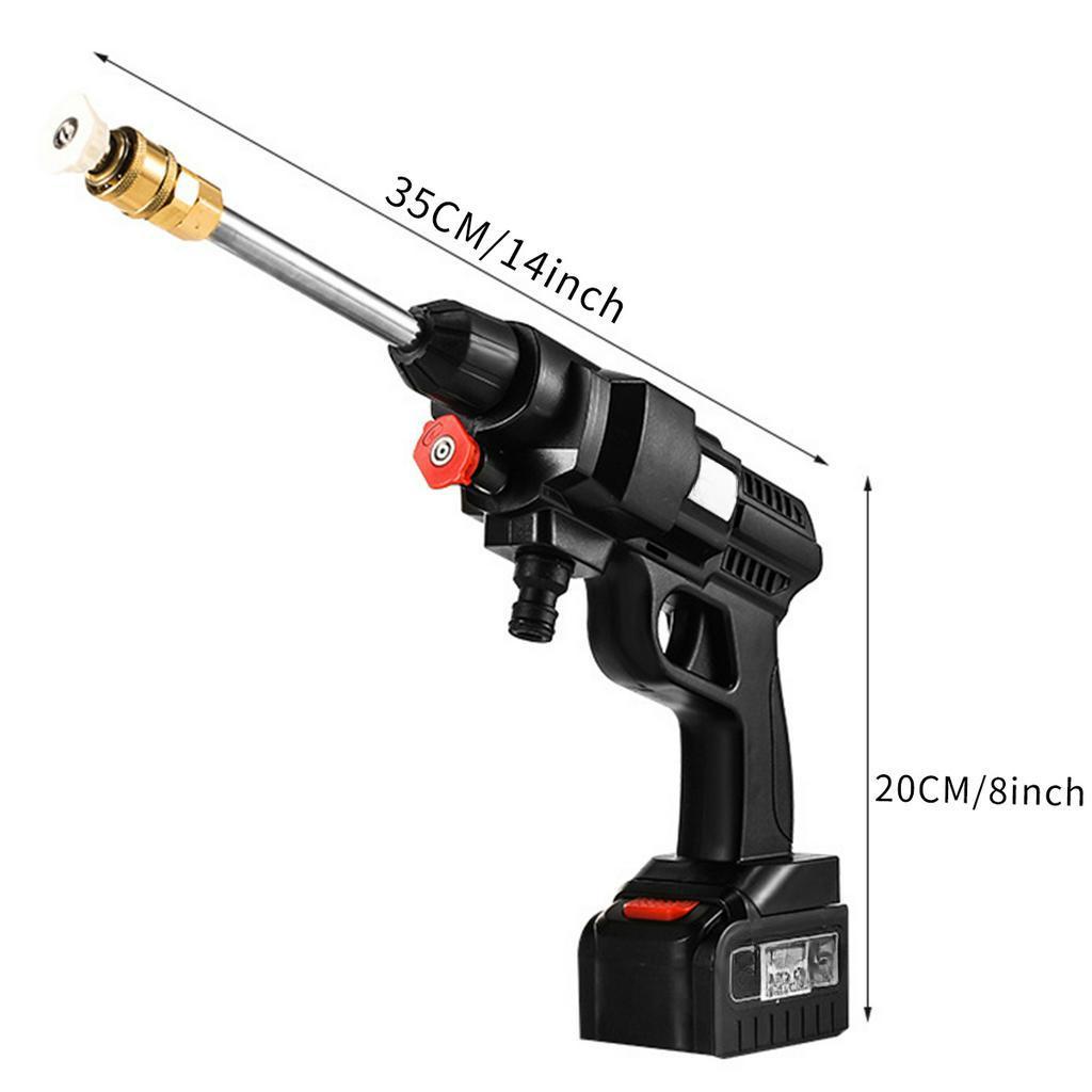 PortableWireless High Pressure Car Wash Water Guns High Pressure Washer Foam Generator With 2 Battery  20000mAh 12V 24V