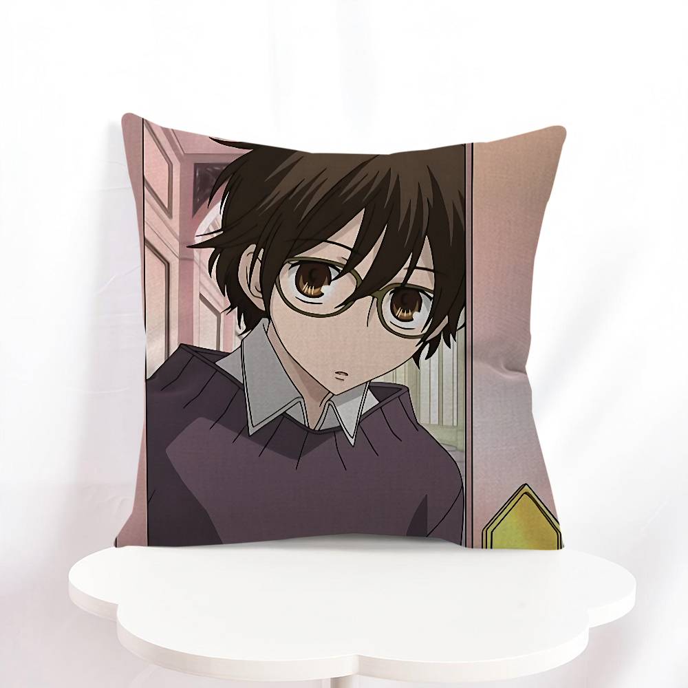 H-Haruhi Fujioka Cartoon Ahornblatt Design Kissenbezug Fröhliche Herbsternte Dekor Feiertagsdekor Kissenbezug