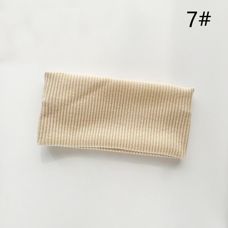 9003 SASAacc European and American Solid Color Knitted Hairband Elastic Sports Headband Hair Accessories Korean Style