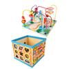 Wooden Baby Activity Cube Toy Multifunction Bead Block 8 In 1 Kids Activity Cube Educational