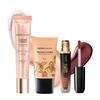 FACES CANADA Super Quick Glam Combo - Crema Illuminante - Oro Rosa (18 ml) + Idratante Colorato - Chiaro 01 (18 g) + Rossetto Liquido Opaco Comodo Wow -
