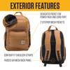 Carhartt 28L Dual Compartment Backpack, Durable Pack with Laptop Sleeve and Duravax Abrasion-Resistant Base, Carhartt Brown