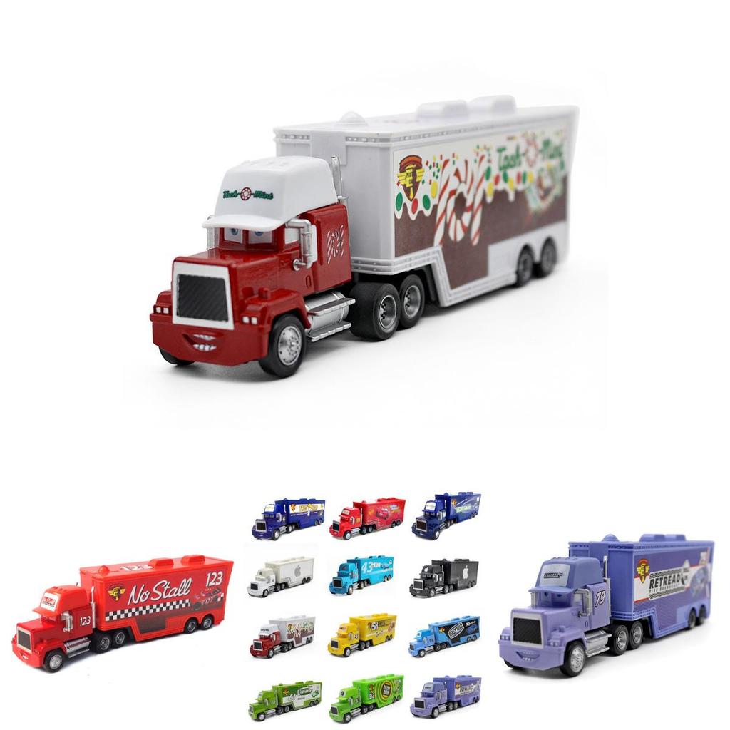 Bunte Autos Mack Lightning Mcqueen King Jackson Storm Rennwagen Spielzeug für Kinder