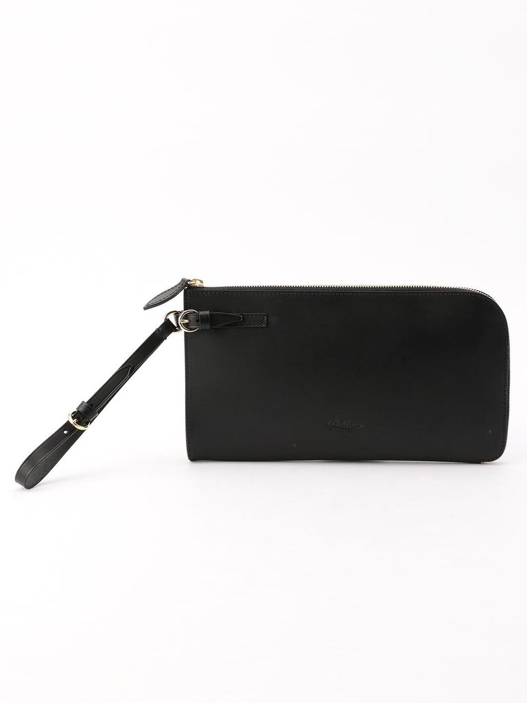 Ships Boldrini Selleria Leather Clutch Bag for Men, 118432767, Black, One Size