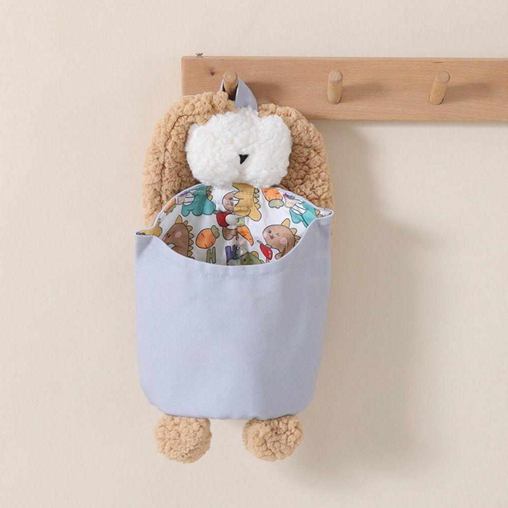 Cartoon Rabbit Shape Storage Bag Cotton Newborn Bed Headboard Organizer  Dormitory