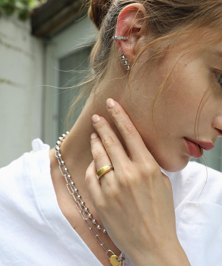 Trencadism Link Silver 925 Ear Cuff Trm Lkec14Bl6S