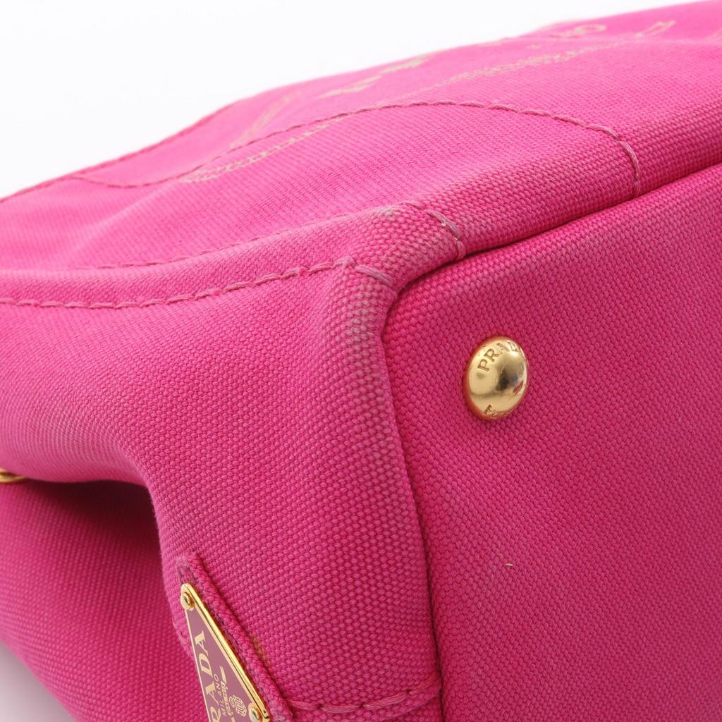 Used PRADA CANAPA Canapa Tote Bag 1BG439 canvas Pink Used Women