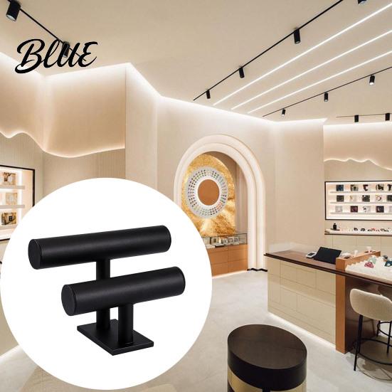 Decorative Jewelry Rack Double-Tier Bracelet Stand Watch Display Horizontal Desktop