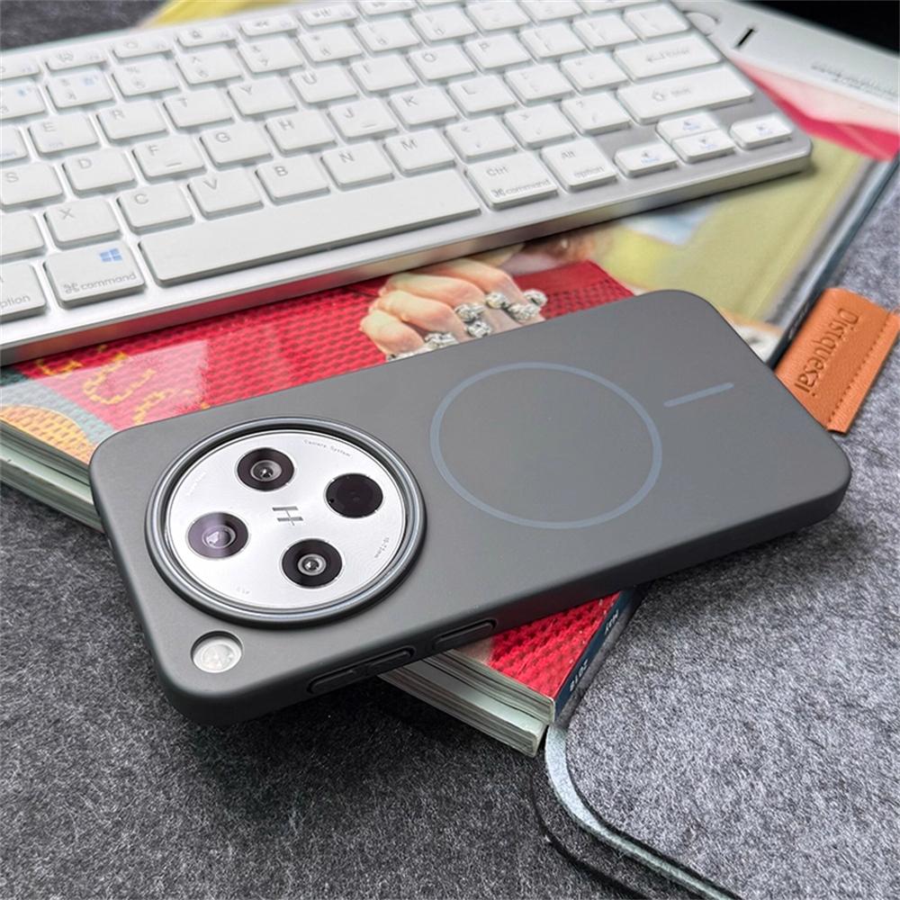 Slim Magnetic Wireless Charge Solid Color Cover For OPPO Find X7 Ultra X8 X8S Plus Case For OPPO Find X8Pro Hard PC Phone Case