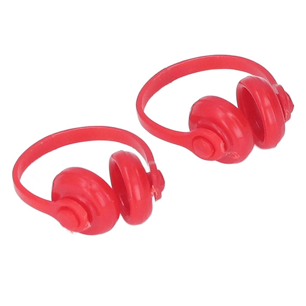 2pcs 1Celsius12 Scale  ature Headset Model High Simulation Lifelike Doll Headphone Decoration