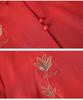 Plus-Size Chinese Style Seven-Sleeve Cardigan Shirt for Middle-Aged and Elderly Women