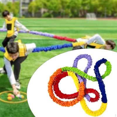 Kooperatīva stiepšanās lentes virve Pārnēsājams vairāku spēlētāju dinamisks kustību vingrinājums