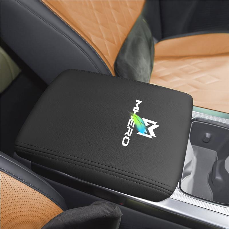 M817 Armrest Box Leather Cover Pad for Dongfeng Mengshi - Interior Protective Accessory