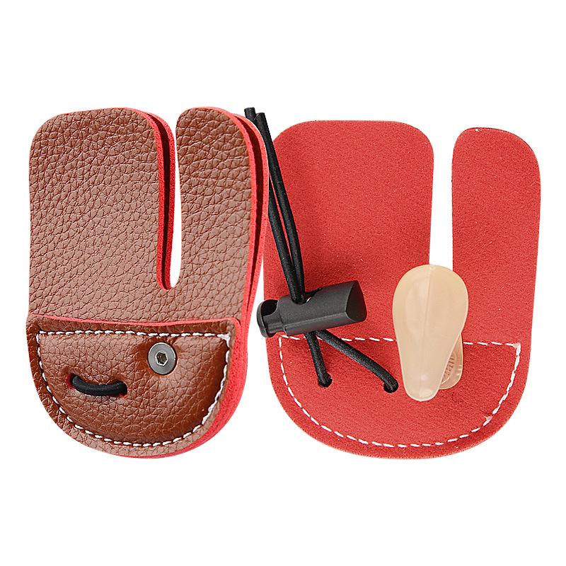 Recurve Bow Three-Finger Archery Guard - Single/Double Layer Protective Sleeve for Sports Shooting