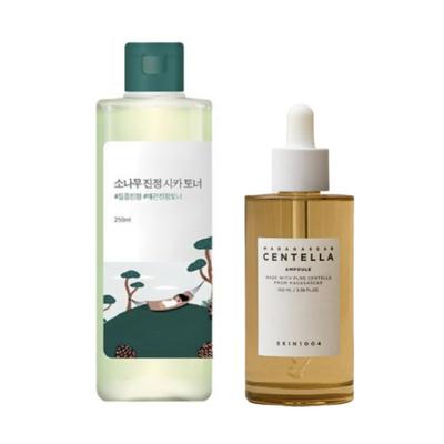 Borovicový zklidňující Cica toner 250 ml + [SKIN1004] Ampule s madagaskarskou centellou 120 ml Sada