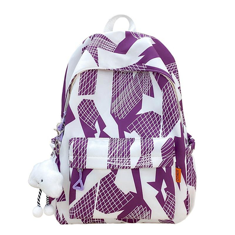 Nahtfarbe Rucksack Studenten Schultasche Große Kapazität Rucksack für Männer Frauen