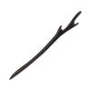 [LeafIn] Natural Wood Hairpin Ebany Single Hairpin Simple Wooden Hair Accessory Dragon Horn (Single)