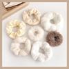 Plush Pig Intestine Hair Tie – Milk Coffee Color: 2025 Christmas Autumn Winter Series Hair Accessories