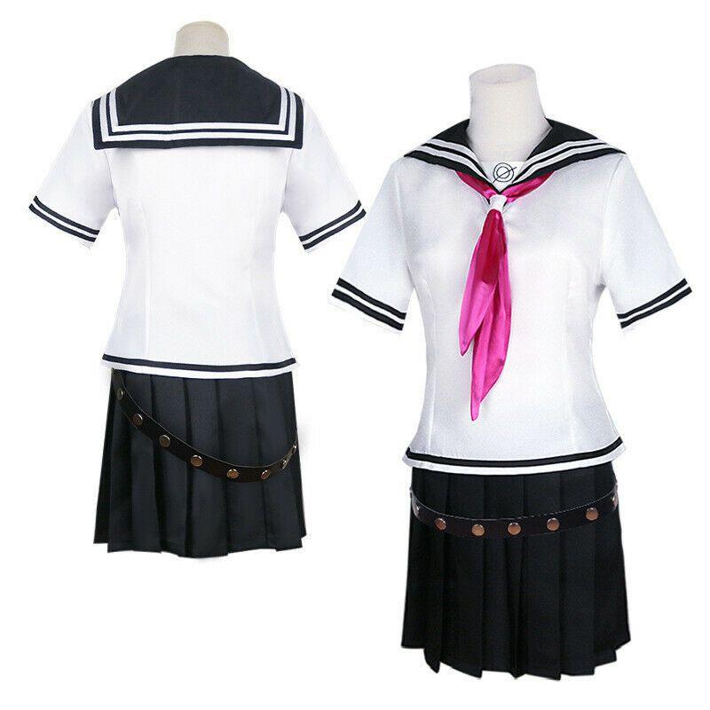 Ronpa Danganronpa Dangan Ibuki Mioda Cosplay Costume Uniform Wig Skirt Set Dress