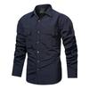 Autumn and Winter New Outdoor Long-sleeved Tactical Shirt Men's Thin Breathable Multi-pocket Quick-drying Shirt Lapel Mountaineering Men's Clothing