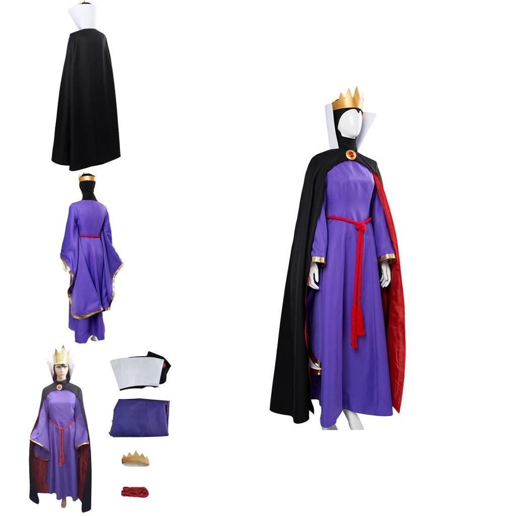 Incantevole Abito da Regina Cattiva di Biancaneve Outfit per Eventi di Halloween Carnevale per Adulti