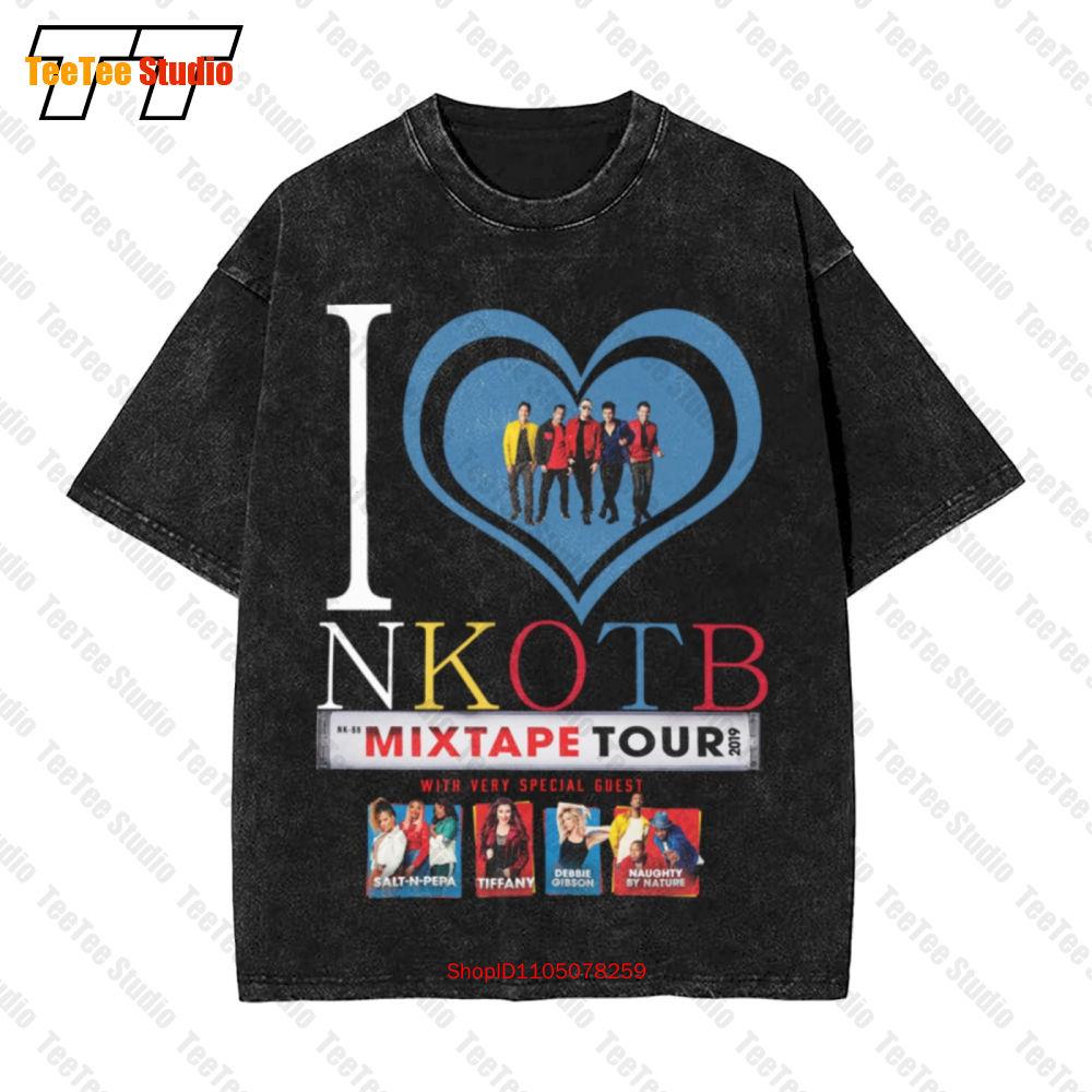 Newon The Block Nkotb Mixtape Tour Dates Vintage Oversized TShirt USF S
