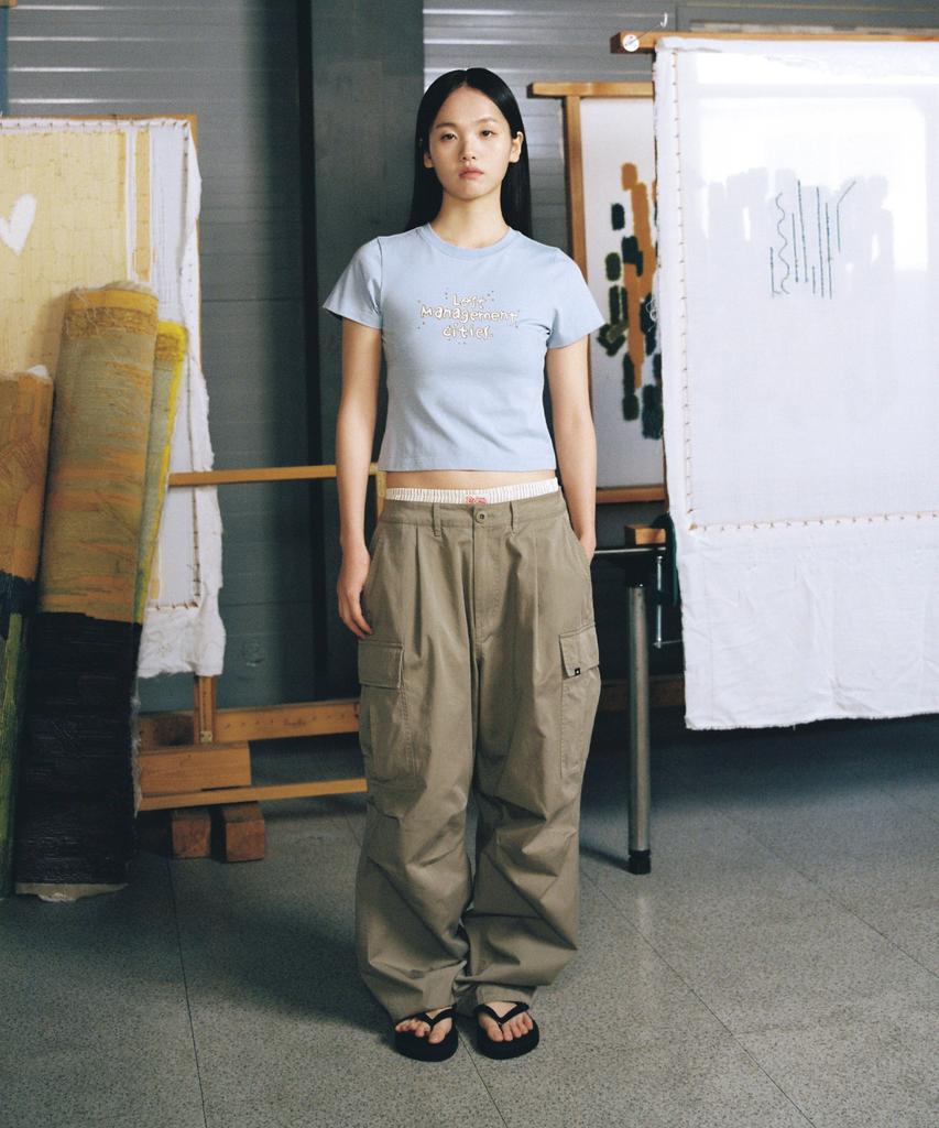 LMC Wm Fn Doodle Cropped Tee White