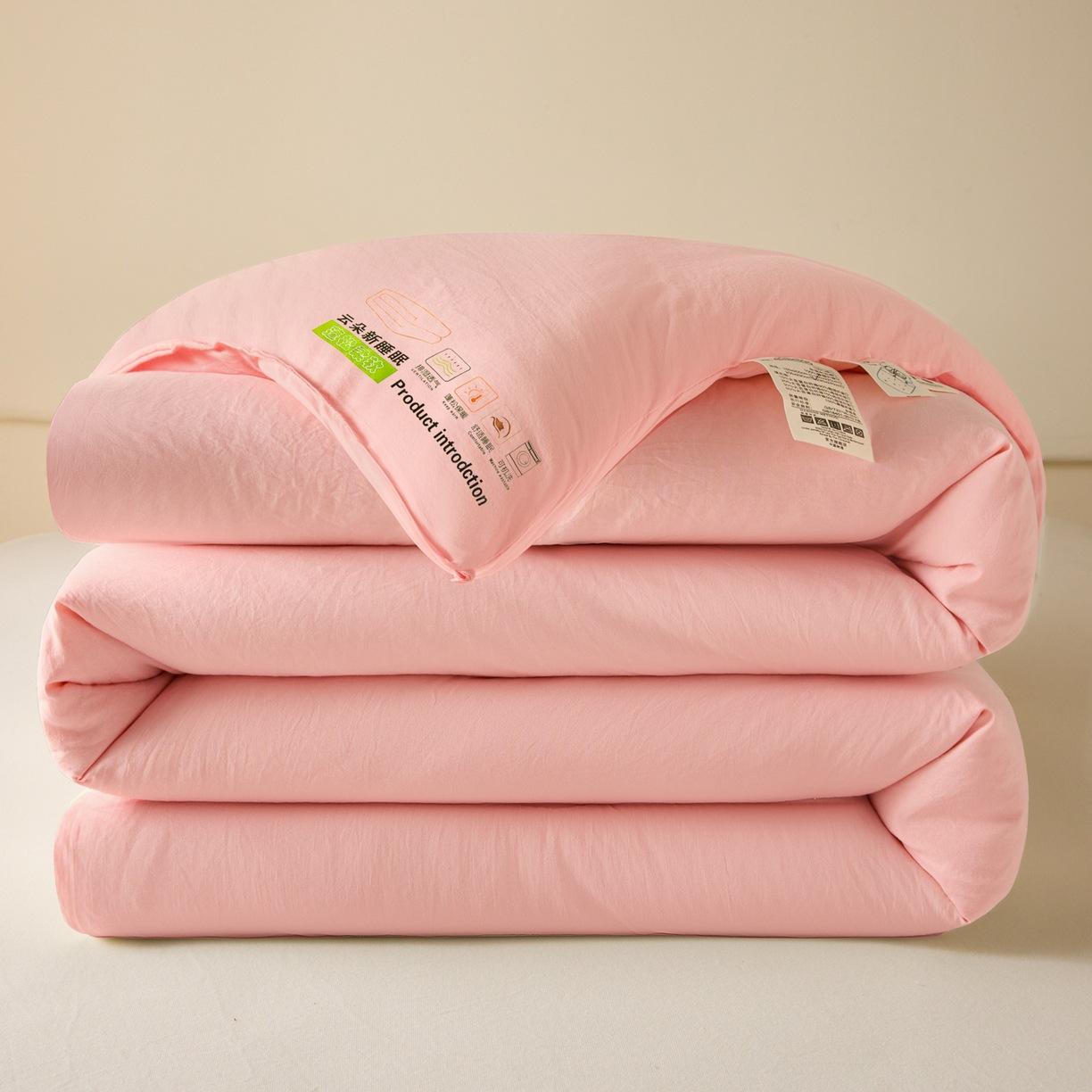 

Solid color student dormitory spring and autumn quilt fiber quilt super soft high gram weight washed cotton quilt 150x200cm 2kg нефритовый