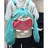 New Hatsune Miku Anime Bar Chi Cute Doll Large Capacity Backpack Kawaii Big Mouth Backpack As a Gift for Girlfriends and Sisters