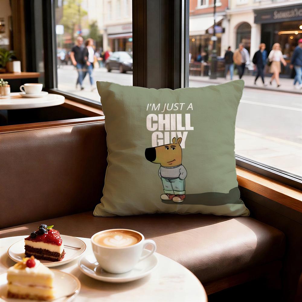 Character Chill Guy Cushion Cover Decorative Cushions Covers Cover Sofa X Pillow Piece X X Pillowcase