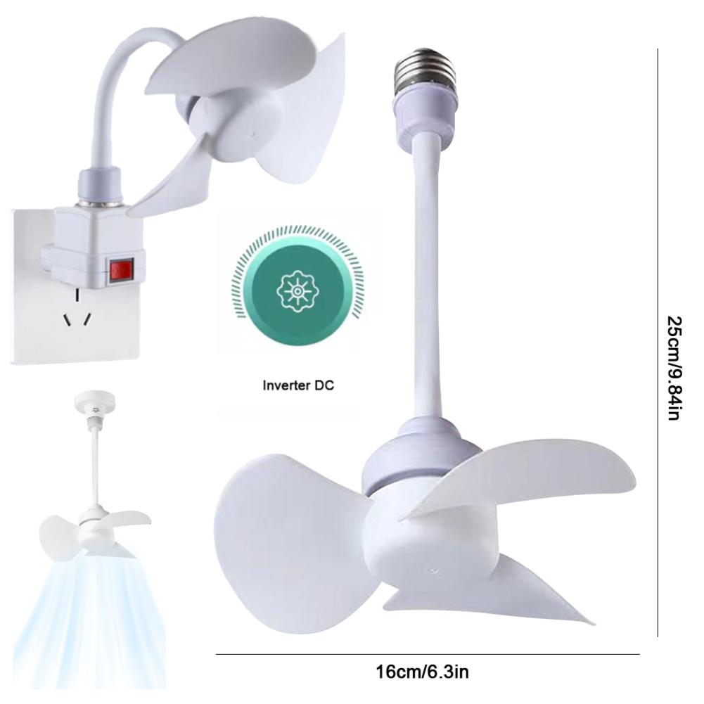 E27 Drone Fan with LED Light Remote Control Hanging Fan Ceiling Fan E27 Universal Dimming Fan for Bedroom Living Room Fan Lights