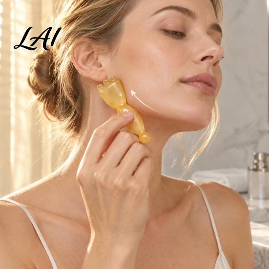 Eye Contour Massager 2Pcs Double-Ended Massage Stick Face & Sculpting Tool Facial Puffiness Relief Stick Wand for Tired Eyes Relief Reduce
