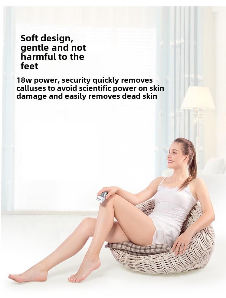 New Electric Pedicure Foot Grinder - Automatic Skin Exfoliator for Smooth Feet.