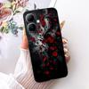 For Infinix Smart 20 X6840 X6840B Cute Flower Butterfly Cat Painted Case For Infinix Smart20 Black Silicone Soft Phone Cases