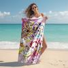 1pc DoReMi2 Beach Towel, Comfortable and Thick, and Swimming/Bath/Picnic/Camping Towel, Suitable for Seaside Beaches