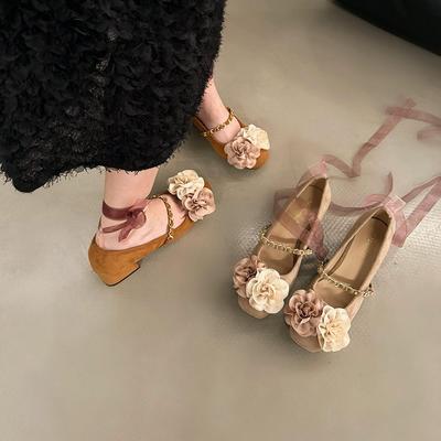 Scarpe singole di nicchia nuovo stile cinese scarpe Mary Jane fatate da donna primavera nuovo indossare fiore retrò scarpe singole tendenza