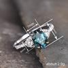 European And Korean Ring Women, Elliptical Geometric Design Simple Ring, Niche Elegant Triangle