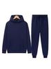 Unisex Lightweight Hoodie and Jogger Set with Ribbed Cuffs