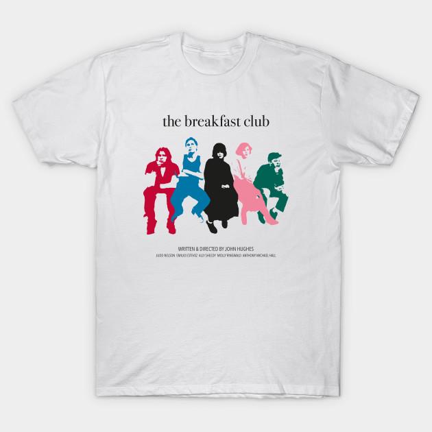 

Men Black Print T-shirt Breakfast Club No-Cut Transfer Paper Print Cotton Tshirt M белый