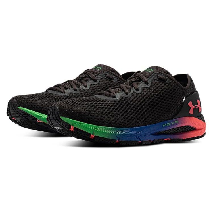 Under Armour HOVR Sonic 4 Mesh Lace-Up Low-Top Lifestyle Sneakers Women sneakers Coal Jade-Gray 3025225-101