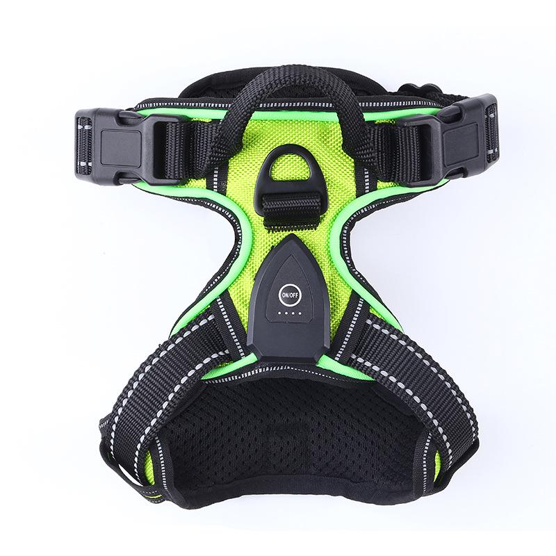 LED Flashing Dog Vest with USB Charging and Explosion-Proof Design