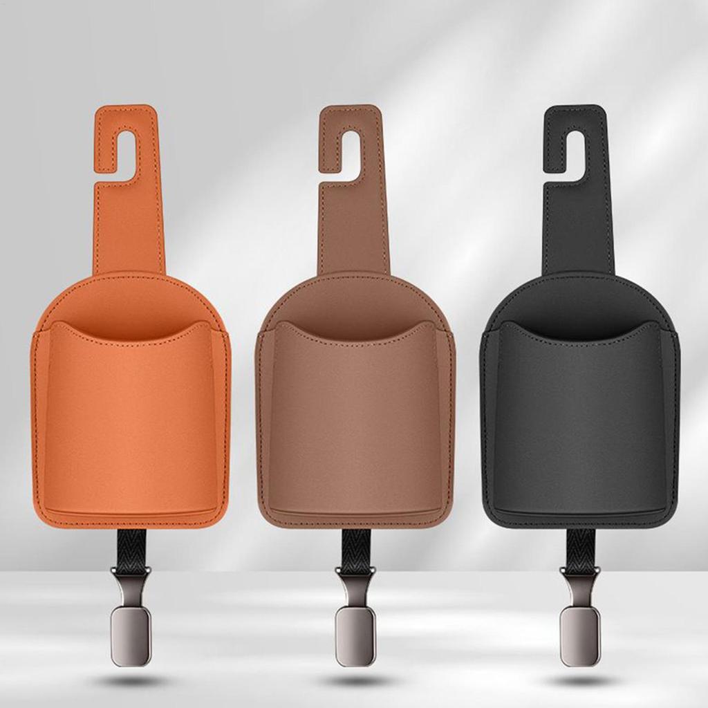 Multifunctional Back Seat Cup Holder, Car Headrest Hook Storage for Travel Truck Interior Cell Phones Keys Organizer Supplies
