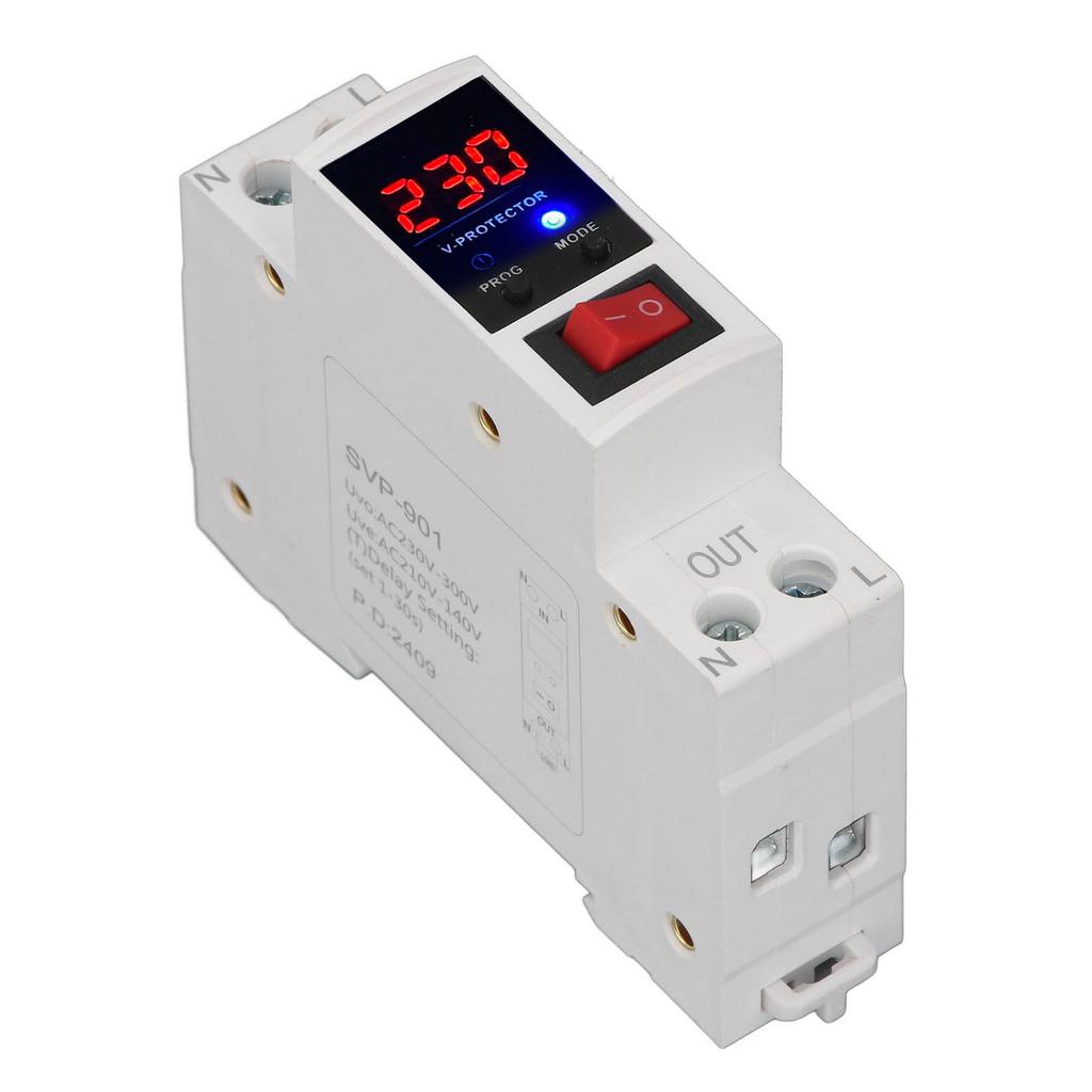 Single Phase Self Recovery Voltage Protector Over Under Voltage Protective Device Automatic Reset